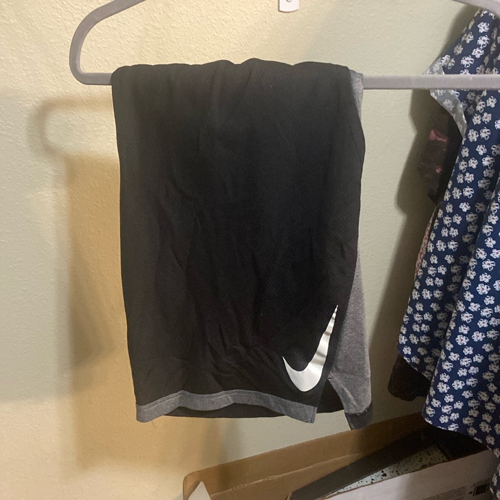 Black and grey Nike shorts